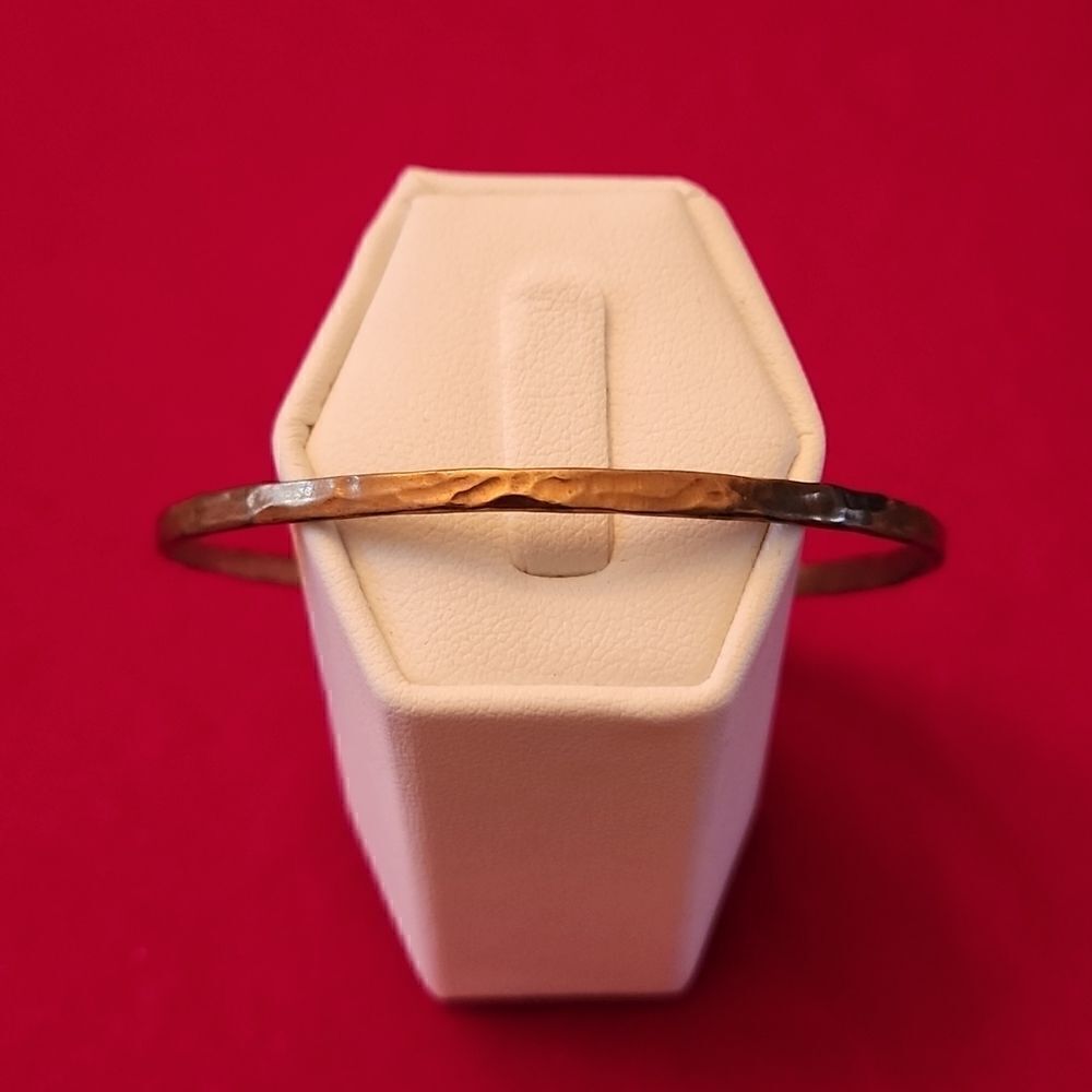 Milor Bronze Hammered Bangle Bracelet